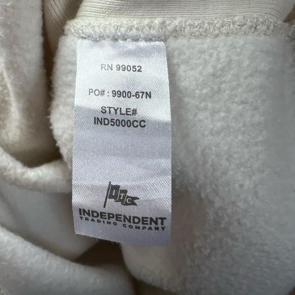 Adele Official Merch Hello Its Me Fleece Sweatshirt Crewneck Bone White Tour XXL - Picture 12 of 15